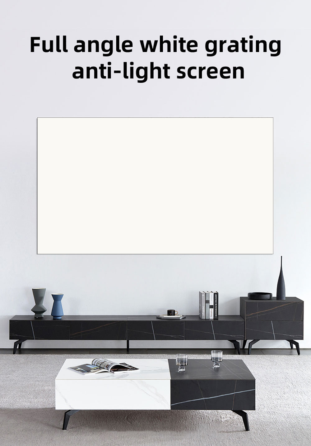 Portable Projector Screen Simple Curtain For Home Cinema , Outdoor and Office